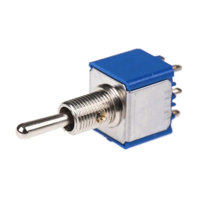 APEM Panel Mount Toggle Switch On-Off-On DPST Solder Terminal 30V dc 250V ac 5649A