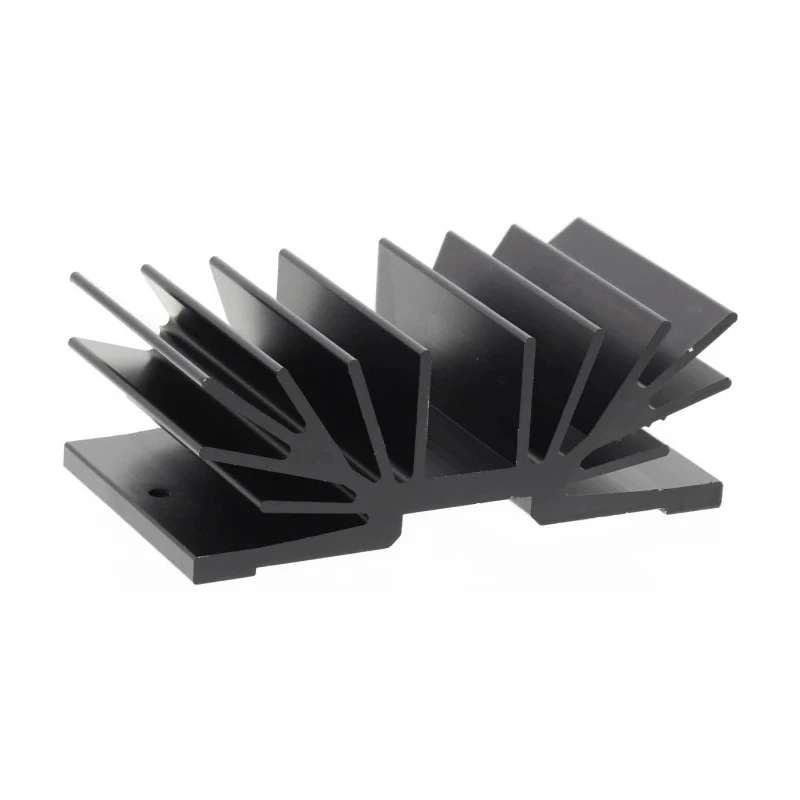 Fischer Elektronik Black Aluminium Heatsink 4.1°C/W Thermal Resistance, 25 mm Height, 37.5 mm Length, 70 mm SK64-37,5-SA-1M3