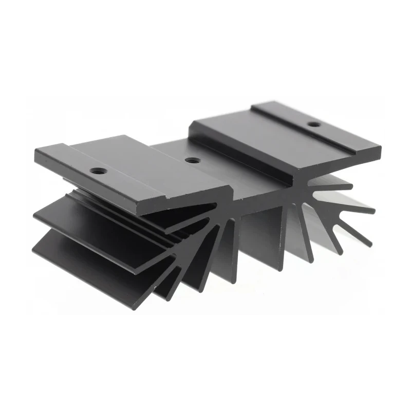Fischer Elektronik Black Aluminium Heatsink 4.1°C/W Thermal Resistance, 25 mm Height, 37.5 mm Length, 70 mm SK64-37,5-SA-1M3
