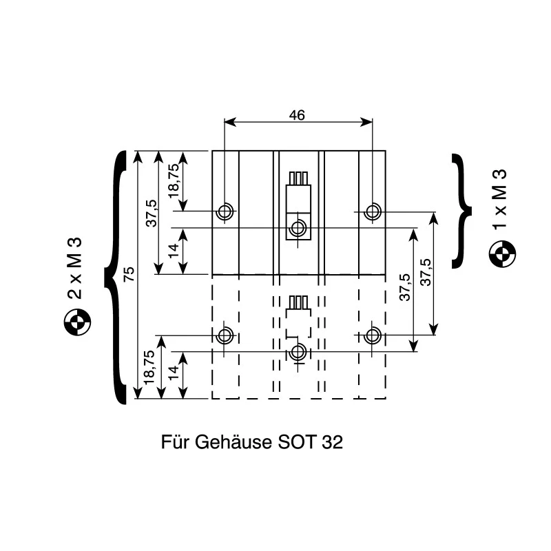 Fischer Elektronik Black Aluminium Heatsink 4.1°C/W Thermal Resistance, 25 mm Height, 37.5 mm Length, 70 mm SK64-37,5-SA-1M3