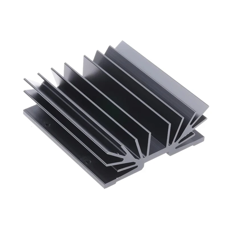 Fischer Elektronik Aluminium Heatsink 2.7°C/W 75mm x 70mm x 25mm Black Finish SK64-75-SA-2M3