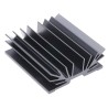 Fischer Elektronik Aluminium Heatsink 2.7°C/W 75mm x 70mm x 25mm Black Finish SK64-75-SA-2M3