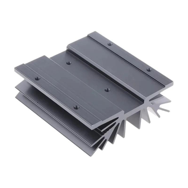 Fischer Elektronik Aluminium Heatsink 2.7°C/W 75mm x 70mm x 25mm Black Finish SK64-75-SA-2M3