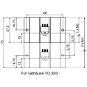 Fischer Elektronik Aluminium Heatsink 2.7°C/W 75mm x 70mm x 25mm Black Finish SK64-75-SA-2M3