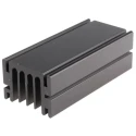 Fischer Elektronik Heatsink Black Anodised Aluminium 33 mm Height 46 mm Width 100 mm Length SK68-100-SA