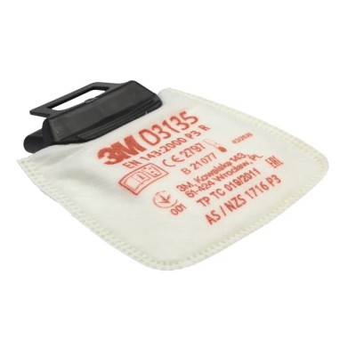 3M Filter Dust for Use with 3M D3000 Series Respirator Secure Click Connection 40 Per Pack D3135