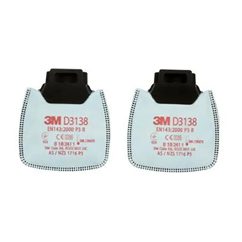 3M Dust Filter for Use with 3M D3000 Series Respirator Secure Click Connection D3138