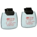 3M Dust Filter for Use with 3M D3000 Series Respirator Secure Click Connection D3138
