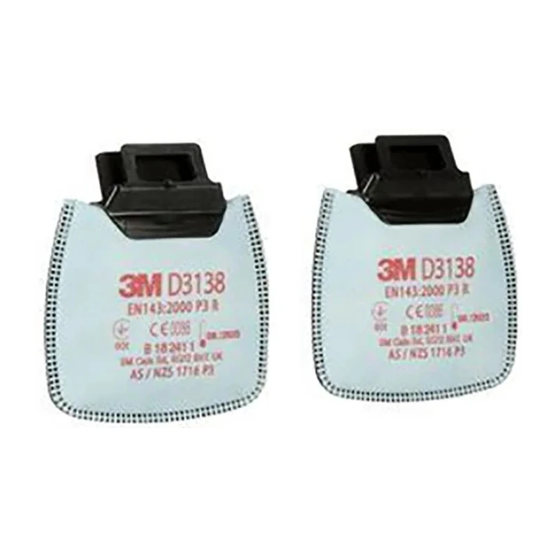 3M Dust Filter for Use with 3M D3000 Series Respirator Secure Click Connection D3138
