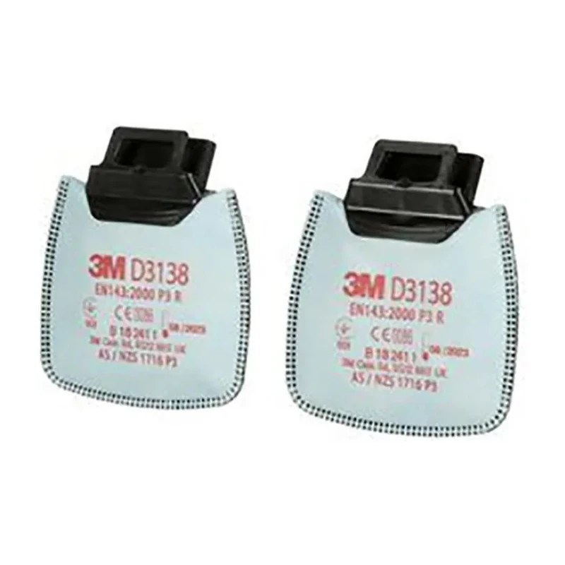 3M Dust Filter for Use with 3M D3000 Series Respirator Secure Click Connection D3138