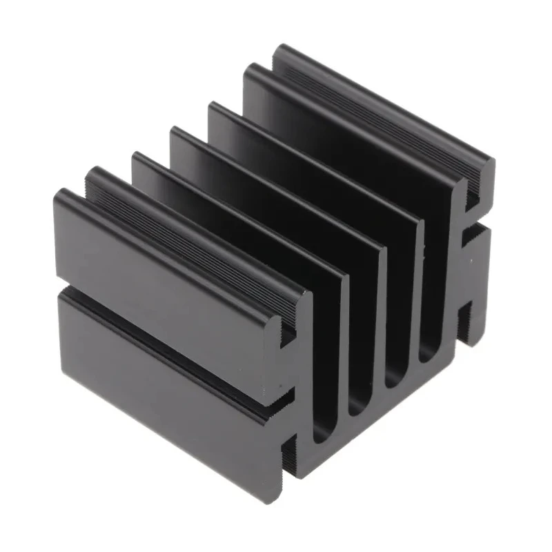 Fischer Elektronik Aluminium Heatsink 5.5°C/W, Black Finish, 33 mm Height x 37.5 mm Length x 46 mm Width SK68-37,5-SA