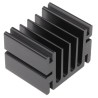 Fischer Elektronik Aluminium Heatsink 5.5°C/W, Black Finish, 33 mm Height x 37.5 mm Length x 46 mm Width SK68-37,5-SA