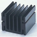 Fischer Elektronik Aluminium Heatsink 4.8K/W Thermal Resistance 50 mm Length 46 mm Width 33 mm Height Black Finish SK68-50-SA