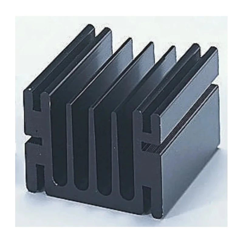 Fischer Elektronik Aluminium Heatsink 4.8K/W Thermal Resistance 50 mm Length 46 mm Width 33 mm Height Black Finish SK68-50-SA