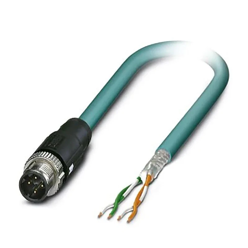 Phoenix Contact SAC Ethernet Cable 2 Core, Shielded Screened, Polypropylene Jacket, Cross Linked Polyethylene, 2 m, Blue Cat5