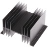 Fischer Elektronik Extruded Aluminium Heatsink SK02-100-SA 1.3°C/W Thermal Resistance 63 mm x 100 mm x 115 mm Black Finish
