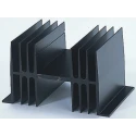 Fischer Elektronik Extruded Aluminium Heatsink Black Finish 1.3°C/W Thermal Resistance 63 mm Height 50 mm Length SK02-50-SA