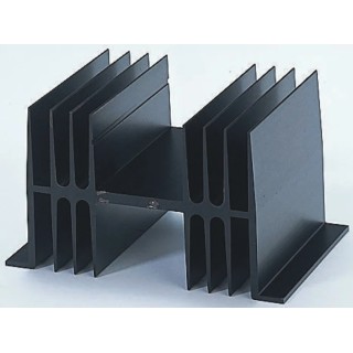Fischer Elektronik Extruded Aluminium Heatsink Black Finish 1.3°C/W Thermal Resistance 63 mm Height 50 mm Length SK02-50-SA