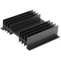 Fischer Elektronik Heatsink Aluminium Black Finish 32 mm x 100 mm x 120 mm 1.8°C/W SK03-100-SA