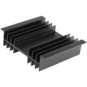Fischer Elektronik Heatsink Aluminium Black Finish 32 mm x 100 mm x 120 mm 1.8°C/W SK03-100-SA