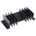 Fischer Elektronik Heatsink, 2.5°C/W Thermal Resistance, 32 mm Height, 50 mm Length, 120 mm Width, Black Anodised SK03-50-SA