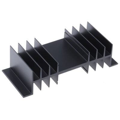 Fischer Elektronik Heatsink, 2.5°C/W Thermal Resistance, 32 mm Height, 50 mm Length, 120 mm Width, Black Anodised SK03-50-SA