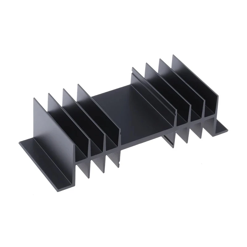 Fischer Elektronik Heatsink, 2.5°C/W Thermal Resistance, 32 mm Height, 50 mm Length, 120 mm Width, Black Anodised SK03-50-SA