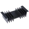 Fischer Elektronik Heatsink, 2.5°C/W Thermal Resistance, 32 mm Height, 50 mm Length, 120 mm Width, Black Anodised SK03-50-SA