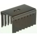 Fischer Elektronik Heatsink 9.9°C/W, Black Anodised Aluminium, 27 mm Height x 38 mm Length x 24.5 mm Width FK225SAL1