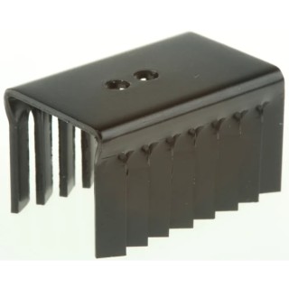 Fischer Elektronik Heatsink 9.9°C/W, Black Anodised Aluminium, 27 mm Height x 38 mm Length x 24.5 mm Width FK225SAL1