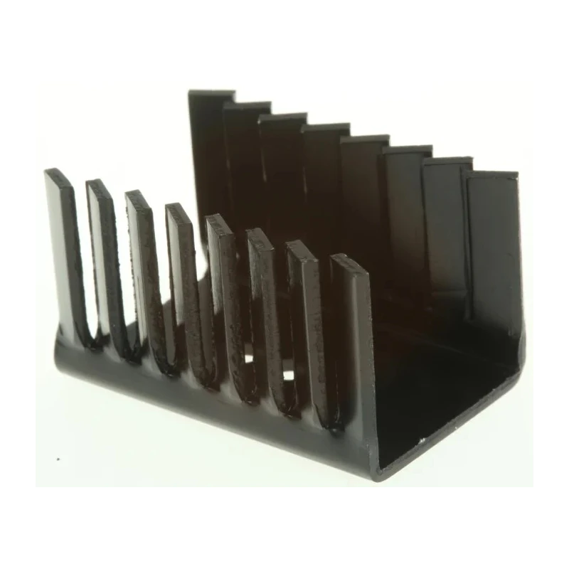 Fischer Elektronik Heatsink 9.9°C/W, Black Anodised Aluminium, 27 mm Height x 38 mm Length x 24.5 mm Width FK225SAL1