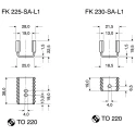 Fischer Elektronik Heatsink 9.9°C/W, Black Anodised Aluminium, 27 mm Height x 38 mm Length x 24.5 mm Width FK225SAL1