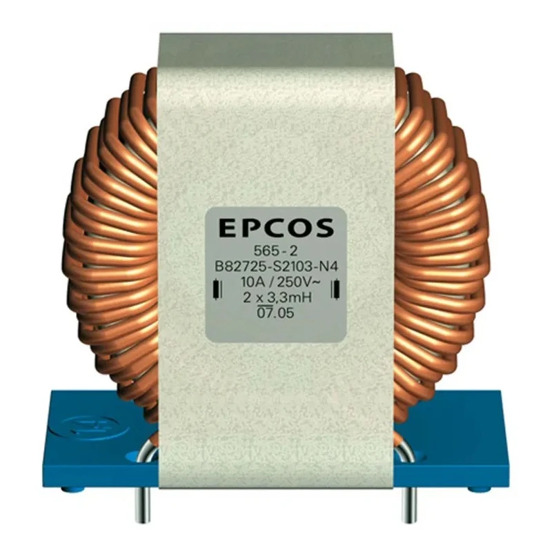 TDK 2.8 mH Ferrite Power Line Choke, Max SRF 10 kHz, 10 A DC Current, 12.5 mΩ DC Resistance, Radial Mount B82725S2103N003