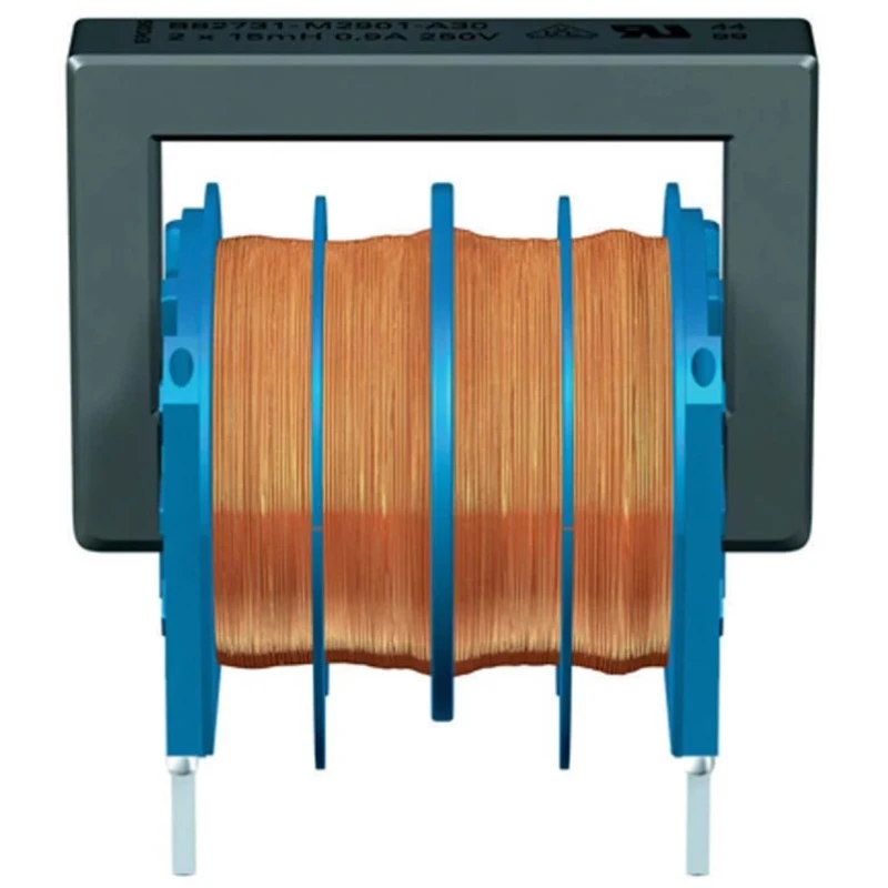TDK 22 mH Ferrite Power Line Choke Radial Mount 800 mA DC Current 800 mΩ DC Resistance Max SRF 10 kHz 250V AC B82731M2801A030