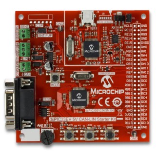 Microchip dsPIC33EV 5V CAN-LIN Starter Kit Motor Control Development Kit DM330018
