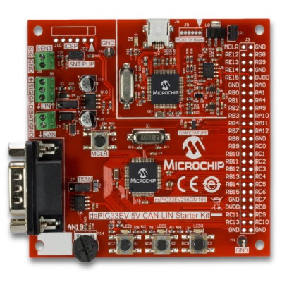 Microchip dsPIC33EV 5V CAN-LIN Starter Kit Motor Control Development Kit DM330018