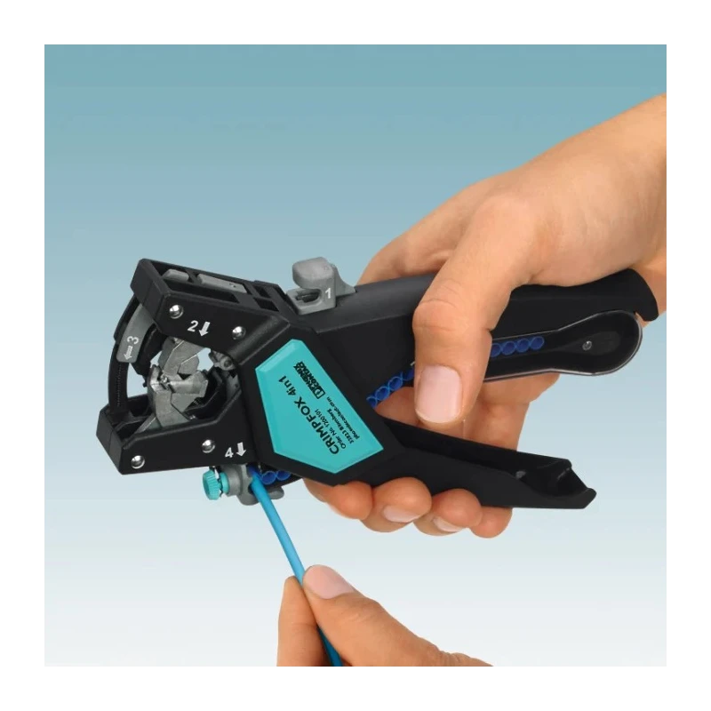 Phoenix Contact CRIMPFOX 4in1 Multifunctional Crimp Tool for Wire Ferrules 180mm Length 1200101