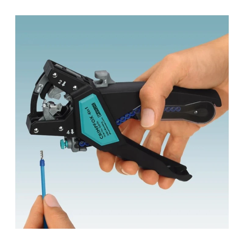 Phoenix Contact CRIMPFOX 4in1 Multifunctional Crimp Tool for Wire Ferrules 180mm Length 1200101