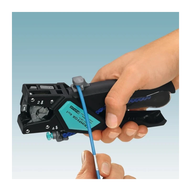 Phoenix Contact CRIMPFOX 4in1 Multifunctional Crimp Tool for Wire Ferrules 180mm Length 1200101