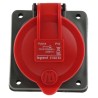 Legrand Industrial Red Panel Mount Socket Rated at 16A 500V IP44 IP44