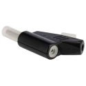 Radiall Black Male Banana Plug 4 mm Connector 750V AC 30A Tin Nickel Plating R 941 460 600