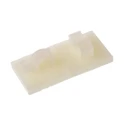HellermannTyton Natural Polyamide 66 Cable Clip Self-Adhesive 6 mm Max Bundle Diameter 19 mm x 19 mm x 151-13019 RA6-PA66-NA