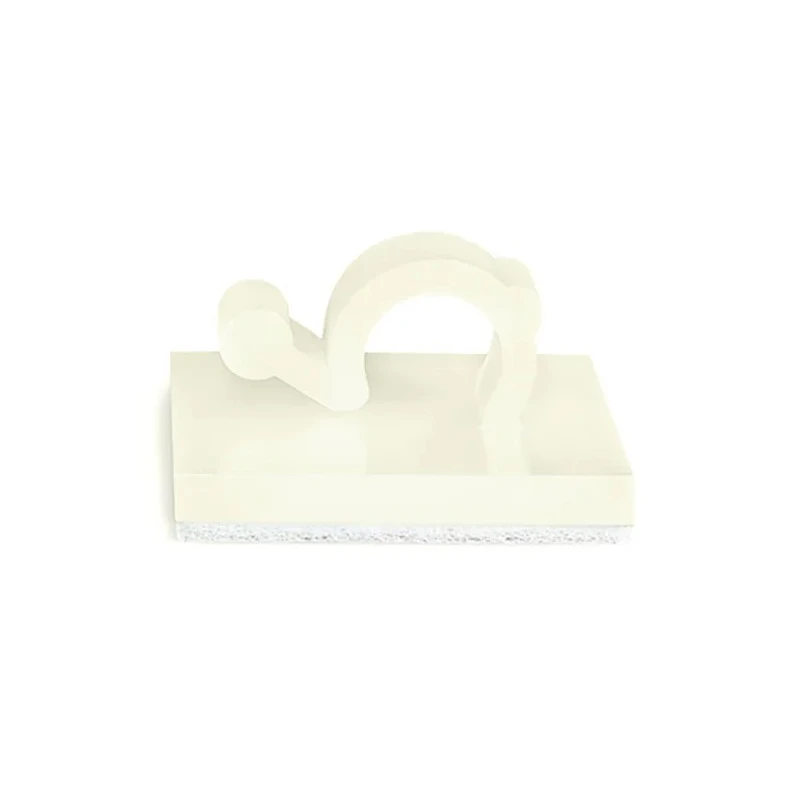 HellermannTyton Natural Polyamide 66 Cable Clip Self-Adhesive 6 mm Max Bundle Diameter 19 mm x 19 mm x 151-13019 RA6-PA66-NA