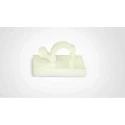 HellermannTyton Natural Polyamide 66 Cable Clip Self-Adhesive 6 mm Max Bundle Diameter 19 mm x 19 mm x 151-13019 RA6-PA66-NA