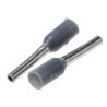TE Connectivity Insulated Crimp Bootlace Ferrule, 6 mm Pin Length, 1.1 mm Pin Diameter, Grey, Tin-Plated Copper 966066-5