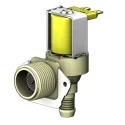 RS PRO Solenoid Valve 2 Port NC 24V AC/DC 3/4 in Inlet Male 3/4 in Outlet Male 10 bar Operating Pressure 60°C 190-4143