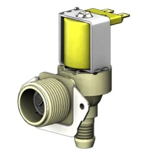 RS PRO Solenoid Valve 2 Port NC 24V AC/DC 3/4 in Inlet Male 3/4 in Outlet Male 10 bar Operating Pressure 60°C 190-4143