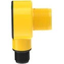 Banner Background Suppression Photoelectric Sensor, Barrel Sensor, 200 mm Detection Range, PNP Output, IP67 T18-2VPFF200-Q8