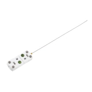 RS PRO Type K Mineral Insulated Thermocouple 150 mm Length, 1 mm Diameter Stainless Steel Probe 750 °C Max 872-2654