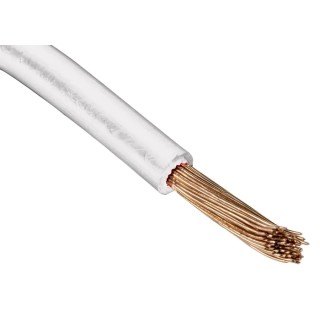 RS PRO White 0.2 mm² Hook Up Wire, 24 AWG, 11/0.16 mm Core Strands, 100 m Length, Modified Polyphenylene Ether 872-4505